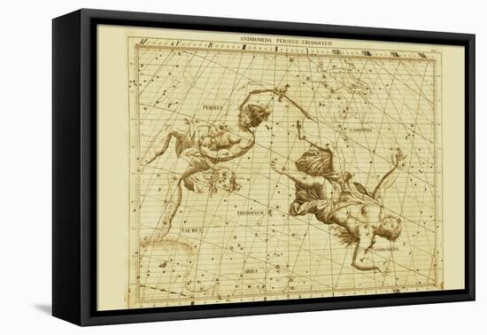 Andromeda Perseus Triangulum-Sir John Flamsteed-Framed Stretched Canvas