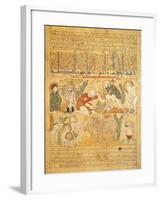 Andromenadros, the Pharmacist, Surveys Agricultural Work, Miniature from the Book of Antidotes-null-Framed Giclee Print