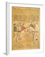 Andromenadros, the Pharmacist, Surveys Agricultural Work, Miniature from the Book of Antidotes-null-Framed Giclee Print