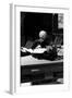 Andy at Typewriter, The Factory, NYC, circa 1965-Andy Warhol/ Nat Finkelstein-Framed Art Print