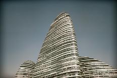 Architecture at Dusk at Sanlitun Soho, Beijing, China, Asia-Andy Brandl-Photographic Print