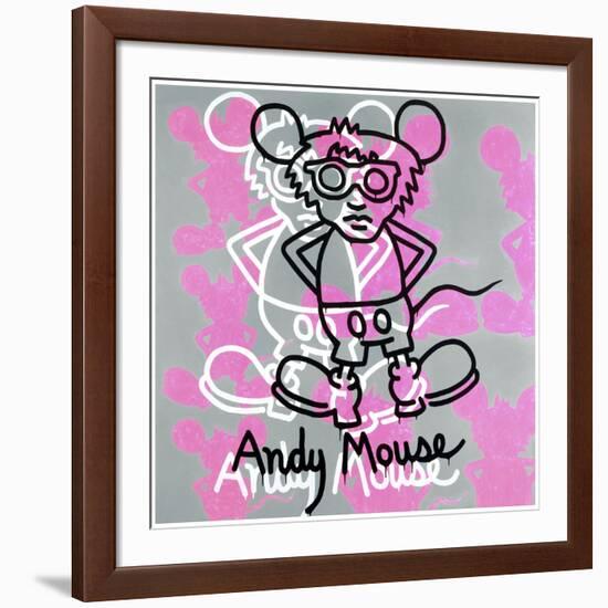 Andy Mouse 1985-Keith Haring-Framed Giclee Print