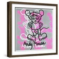 Andy Mouse 1985-Keith Haring-Framed Giclee Print