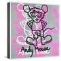Andy Mouse 1985-Keith Haring-Stretched Canvas