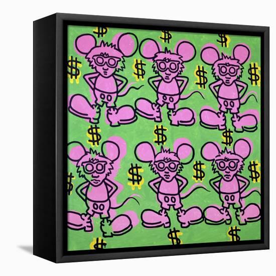 Andy Mouse 1985-Keith Haring-Framed Stretched Canvas