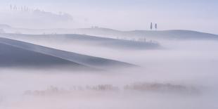 Dawn Mist in Val d’Orcia, Tuscany-Andy Mumford-Stretched Canvas