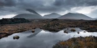 Red Hills Reflections in a Small Lochan, on the Isle of Skye, Near Sligachan-Andy Redhead-Framed Photographic Print