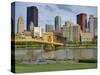 Andy Warhol Bridge (7th Street Bridge) and Allegheny River, Pittsburgh, Pennsylvania, United States-Richard Cummins-Stretched Canvas