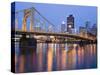 Andy Warhol Bridge (7th Street Bridge) over the Allegheny River, Pittsburgh, Pennsylvania, United S-Richard Cummins-Stretched Canvas