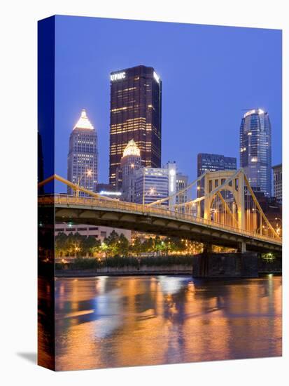 Andy Warhol Bridge (7th Street Bridge) over the Allegheny River, Pittsburgh, Pennsylvania, United S-Richard Cummins-Stretched Canvas