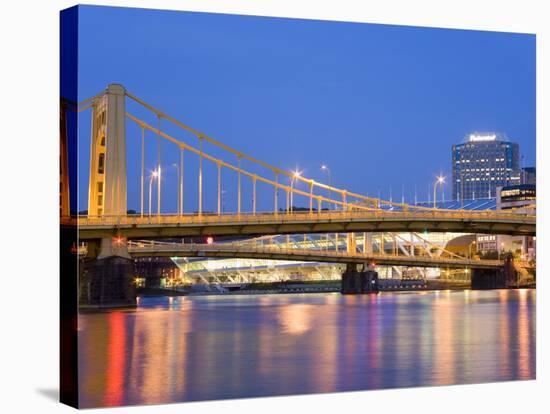 Andy Warhol Bridge (7th Street Bridge) over the Allegheny River, Pittsburgh, Pennsylvania, United S-Richard Cummins-Stretched Canvas