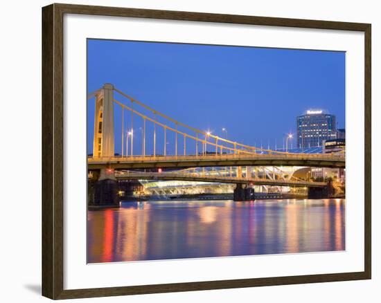 Andy Warhol Bridge (7th Street Bridge) over the Allegheny River, Pittsburgh, Pennsylvania, United S-Richard Cummins-Framed Photographic Print