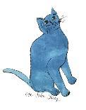 Cat From "25 Cats Named Sam and One Blue Pussy" , c. 1954 (Green Cat)-Andy Warhol-Art Print