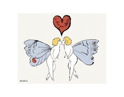 I Love You So, c. 1958 (angel) Prints - Andy Warhol | AllPosters.com