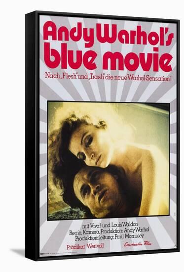 Andy Warhol's Blue Movie-null-Framed Stretched Canvas