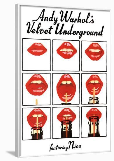 Andy Warhol's Velvet Underground Featuring Nico Music Poster-null-Framed Poster