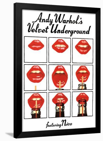 Andy Warhol's Velvet Underground Featuring Nico Music Poster-null-Framed Poster