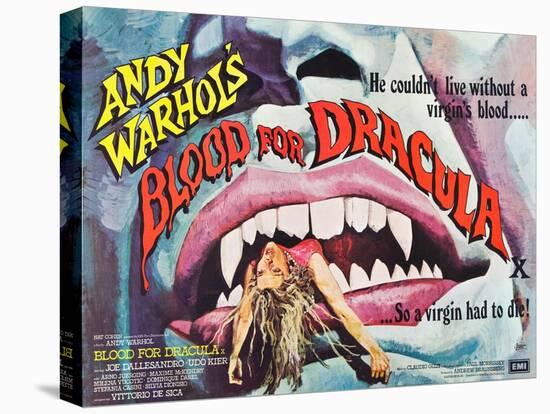 Andy Warhol's Young Dracula, (aka Andy Warhol's Dracula, aka Blood for Dracula), poster art, 1974-null-Stretched Canvas