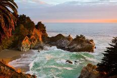 Mcway Falls in Big Sur at Sunset, California-Andy777-Framed Photographic Print