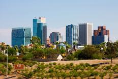 Los Angeles with Snowy Mountains in the Background-Andy777-Photographic Print