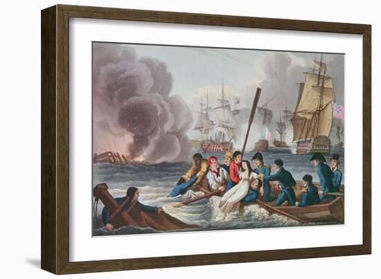 Anecdote at the Battle of Trafalgar-William Heath-Framed Giclee Print