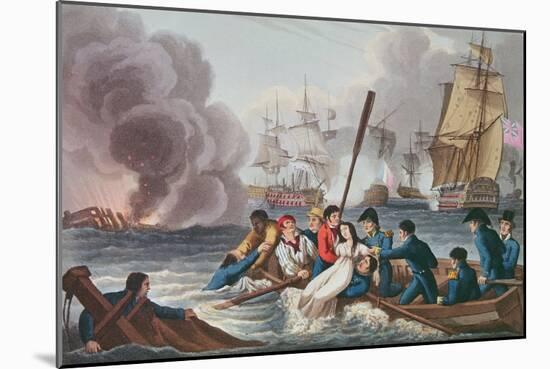 Anecdote at the Battle of Trafalgar-William Heath-Mounted Giclee Print