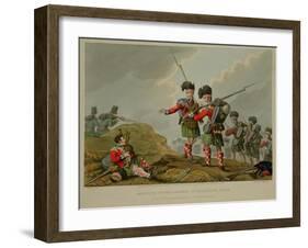 Anecdote of the Bravery of the Scotch Piper of the 11th Highland Regiment at the Battle of Vimiero-Franz Joseph Manskirch-Framed Giclee Print