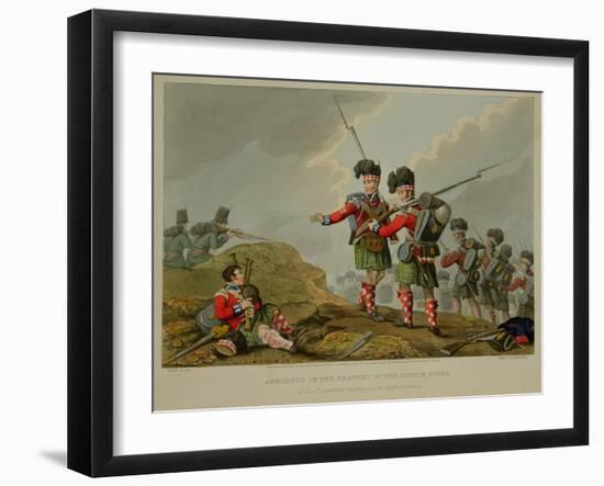 Anecdote of the Bravery of the Scotch Piper of the 11th Highland Regiment at the Battle of Vimiero-Franz Joseph Manskirch-Framed Giclee Print