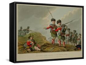 Anecdote of the Bravery of the Scotch Piper of the 11th Highland Regiment at the Battle of Vimiero-Franz Joseph Manskirch-Framed Stretched Canvas