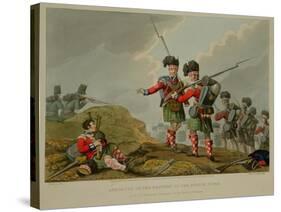 Anecdote of the Bravery of the Scotch Piper of the 11th Highland Regiment at the Battle of Vimiero-Franz Joseph Manskirch-Stretched Canvas