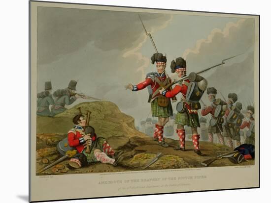 Anecdote of the Bravery of the Scotch Piper of the 11th Highland Regiment at the Battle of Vimiero-Franz Joseph Manskirch-Mounted Giclee Print