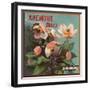 Anemone Brand - California - Citrus Crate Label-Lantern Press-Framed Art Print