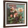 Anemone Brand - California - Citrus Crate Label-Lantern Press-Framed Art Print