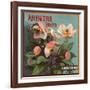 Anemone Brand - California - Citrus Crate Label-Lantern Press-Framed Art Print