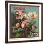 Anemone Brand - California - Citrus Crate Label-Lantern Press-Framed Art Print