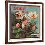 Anemone Brand - California - Citrus Crate Label-Lantern Press-Framed Art Print