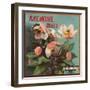 Anemone Brand - California - Citrus Crate Label-Lantern Press-Framed Premium Giclee Print