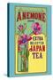 Anemone Brand Tea-null-Stretched Canvas