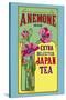 Anemone Brand Tea-null-Stretched Canvas