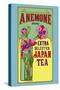 Anemone Brand Tea-null-Stretched Canvas