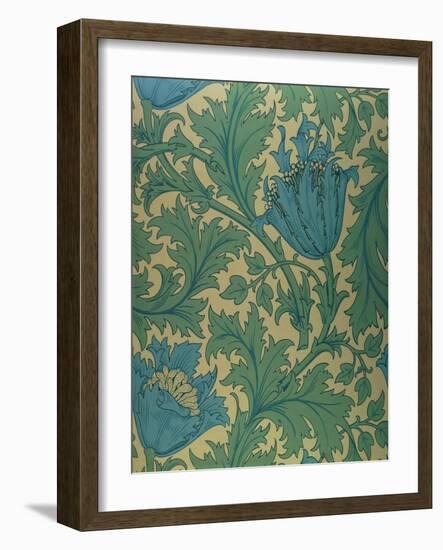 Anemone' Design-William Morris-Framed Giclee Print