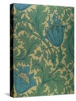 Anemone' Design-William Morris-Stretched Canvas