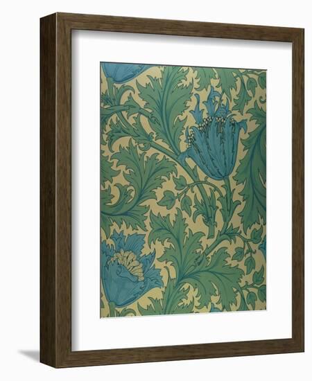 Anemone' Design-William Morris-Framed Giclee Print