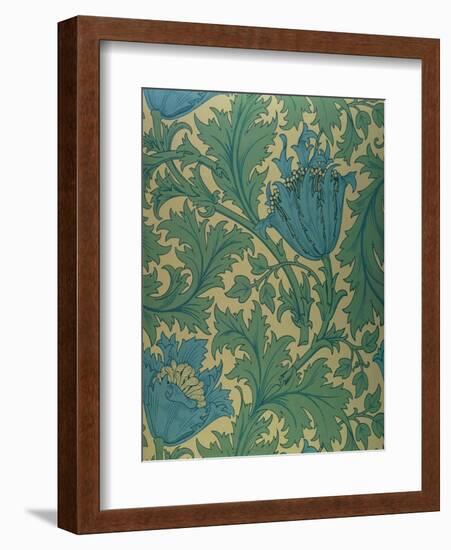 Anemone' Design-William Morris-Framed Giclee Print