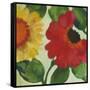 Anemone Garden 3-Kim Parker-Framed Stretched Canvas