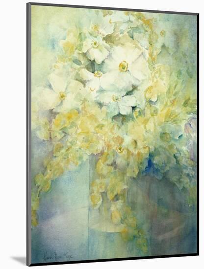 Anemone Japonica - White Queen and Molu-Karen Armitage-Mounted Giclee Print