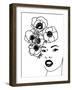 Anemone portrait-Rosana Laiz Garcia-Framed Giclee Print