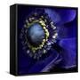 Anemone-Magda Indigo-Framed Stretched Canvas