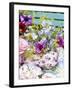 Anemones and Delphiniums in a Teapot-Linda Burgess-Framed Photographic Print