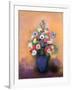 Anemones and Lilac in a Blue Vase, After 1912-Odilon Redon-Framed Giclee Print